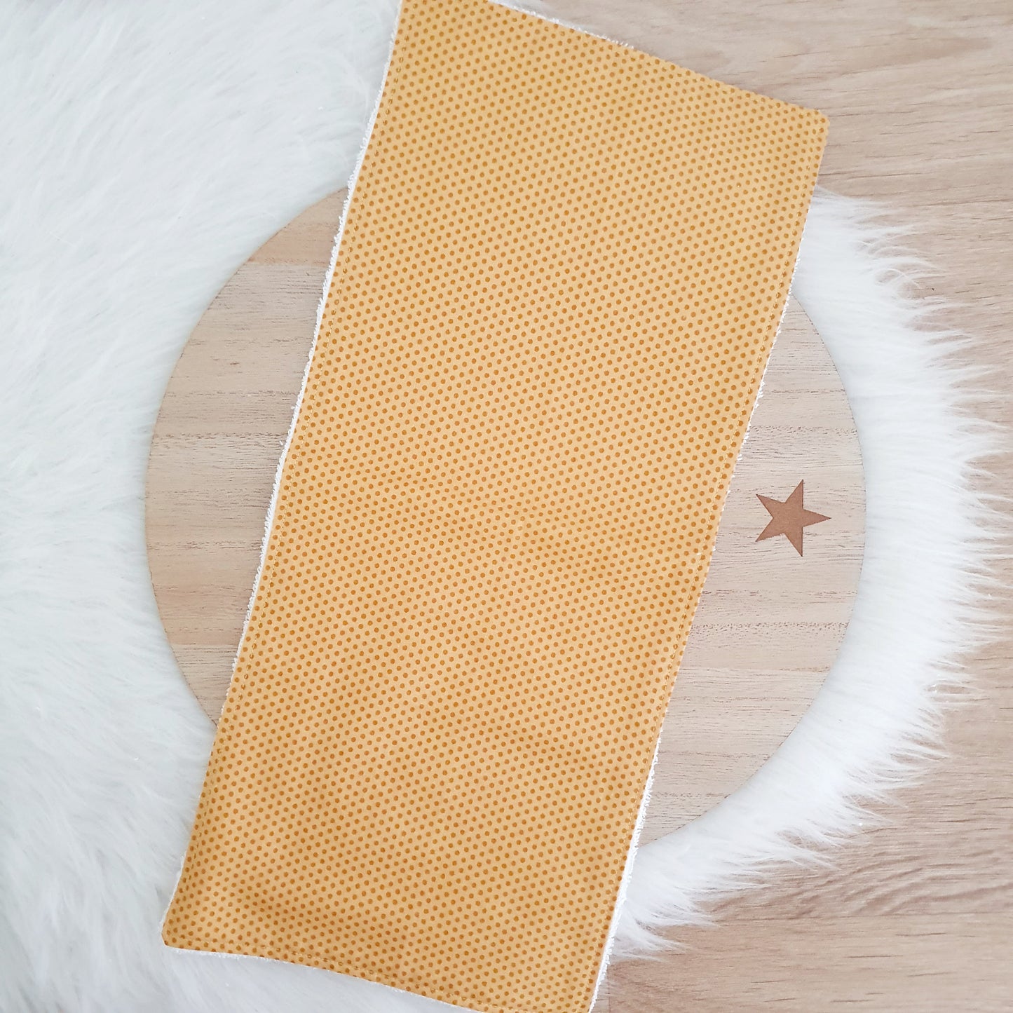 Burp Cloth | Baby Burp Cloths | Baby Shower Gift | Bamboo Backed Ultra Absorbent Towelling - MUSTARD