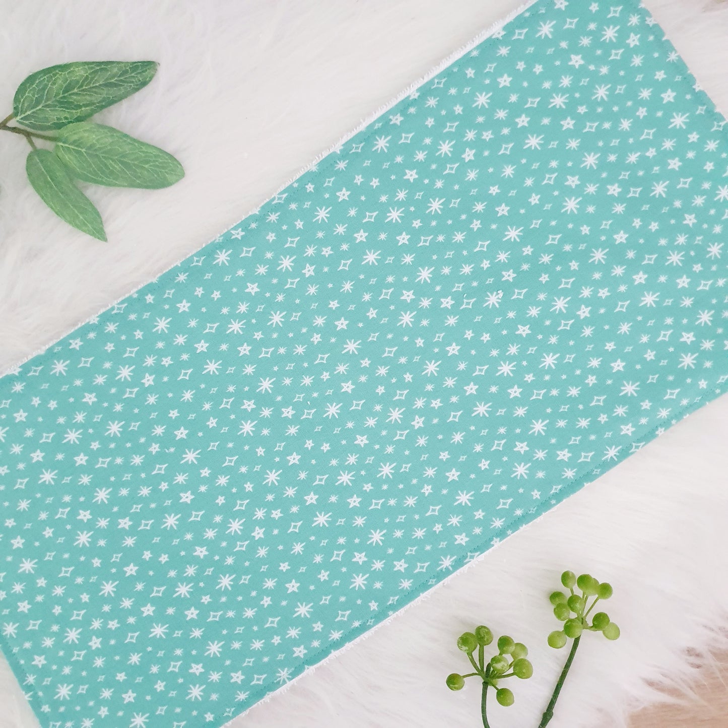 GREEN TWINKLE Burp Cloth | Baby Burp Cloths | Baby Shower Gift | Bamboo Backed Ultra Absorbent Towelling