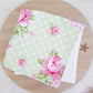 Burp Cloth | Baby Burp Cloths | Baby Shower Gift | Bamboo Backed Ultra Absorbent Towelling - ROSEY GREEN