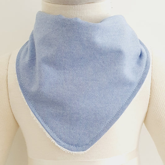 CHAMBRAY REGATTA Bandana Dribble Bib - Bamboo Backed Ultra Absorbent Bib