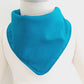 Teal Bandana Dribble Bib - Bamboo Backed Ultra Absorbent Bib