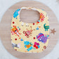 Bib, Handmade Baby Bib, Feeding Bib - Animals
