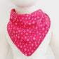 FUSCHIA Bandana Dribble Bib - Bamboo Backed Ultra Absorbent Bib