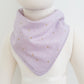 LILAC SPARKLER Bandana Dribble Bib - Bamboo Backed Ultra Absorbent Bib