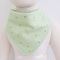 GREEN SPARKLER Bandana Dribble Bib - Bamboo Backed Ultra Absorbent Bib