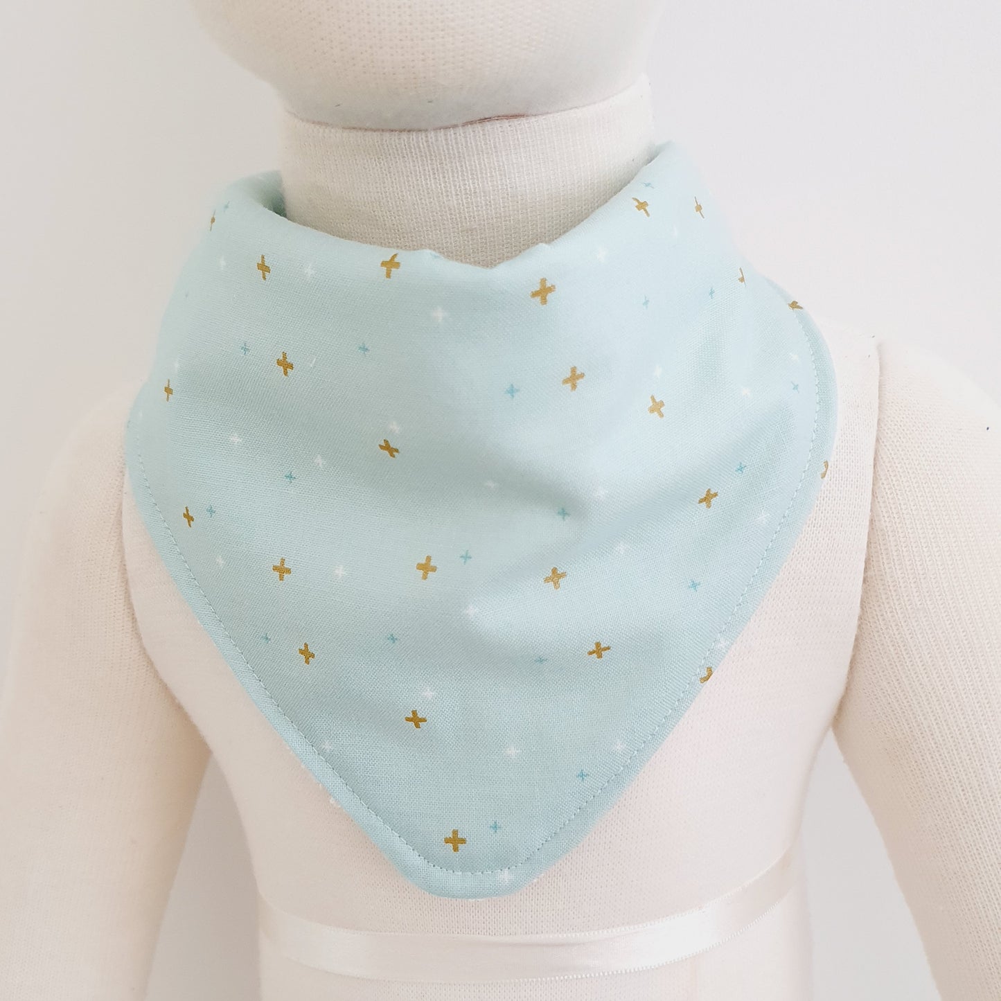MINT SPARKLER Bandana Dribble Bib - Bamboo Backed Ultra Absorbent Bib