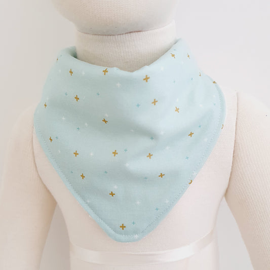 MINT SPARKLER Bandana Dribble Bib - Bamboo Backed Ultra Absorbent Bib