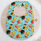 POKEMON CHRISTMAS Feeding Bib - Organic Bamboo Backed, Ultra Absorbent Bib