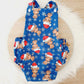 HIGHLAND COW CHRISTMAS print Baby Romper, Size 0