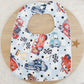 Cars print Bib, Handmade Baby Bib, Large Feeding Bib