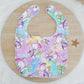 Piglet print Bib, Handmade Baby Bib, Feeding Bib