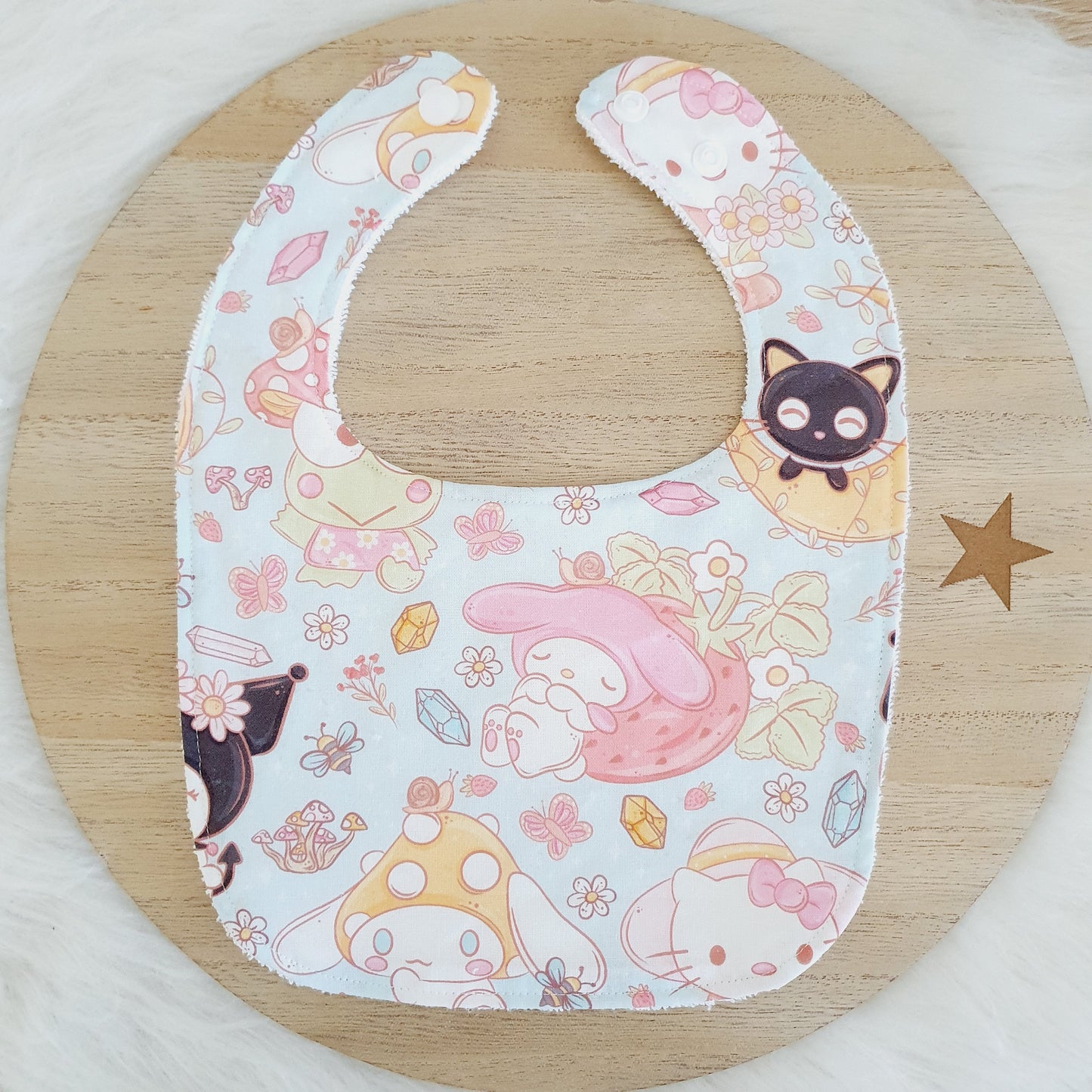 Sanrio Bib, Handmade Baby Bib, Feeding Bib