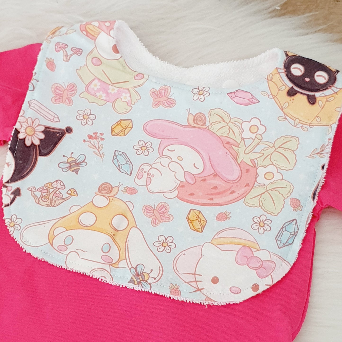 Sanrio Bib, Handmade Baby Bib, Feeding Bib