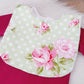 Roses Bib, Handmade Baby Bib, Feeding Bib