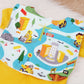 Bib, Handmade Baby Bib, Large Feeding Bib - Construction