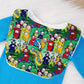 Tubbies print Bib, Handmade Baby Bib, Feeding Bib