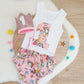 Rainbow Unicorn Girls Cake Smash / 1st Birthday Outfit, Girls First Birthday, Size 0