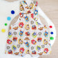 PAW PATROL print Overalls, Baby Overalls, Short Leg Romper, Size 1