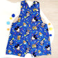 MOUSE print Overalls, Baby / Toddler Overalls, Short Leg Romper, Size 2