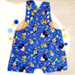 MOUSE print Overalls, Baby / Toddler Overalls, Short Leg Romper, Size 2