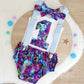 Boys 1st Birthday Outfit - Cake Smash Outfit - Baby Boys First Birthday Photoshoot Clothing - Size 0, Nappy Cover, Tie, Suspenders & Singlet Set