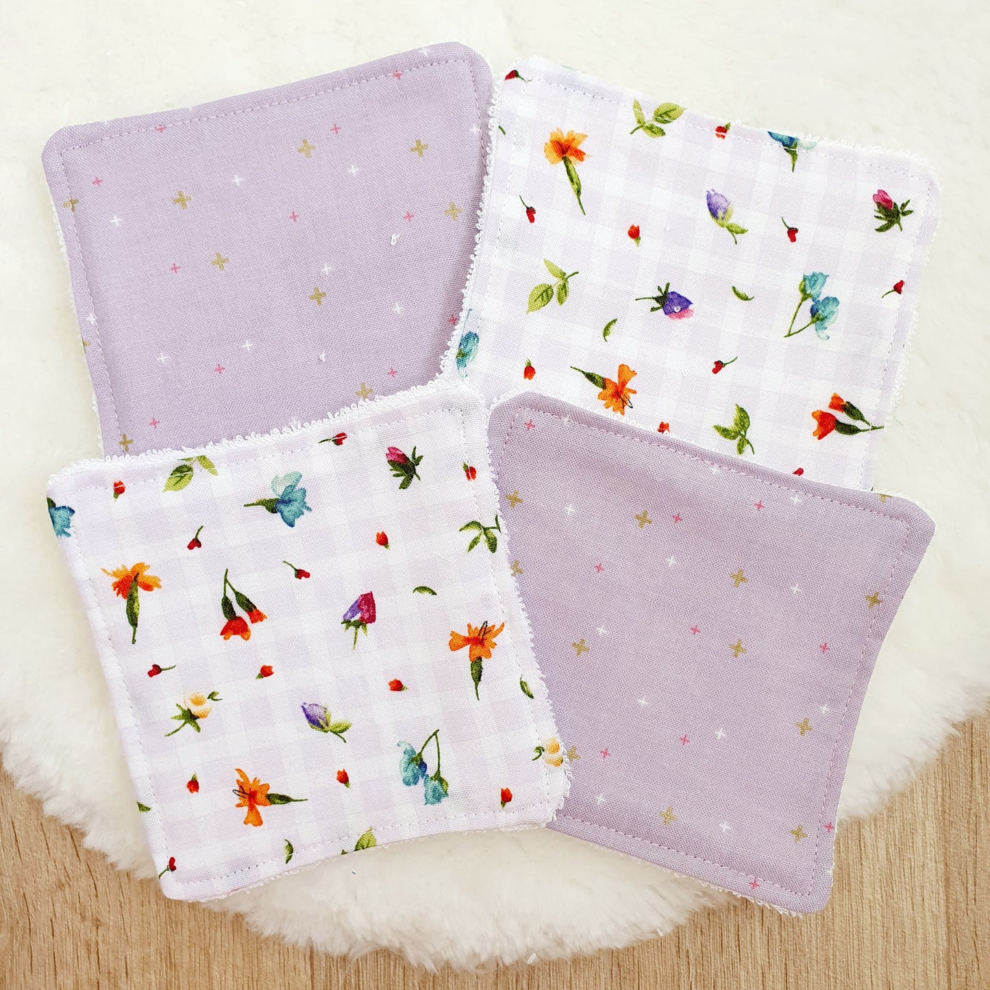 Reusable Wipes, Face Wipes, Eye Make Up Wipes, Pack of 4