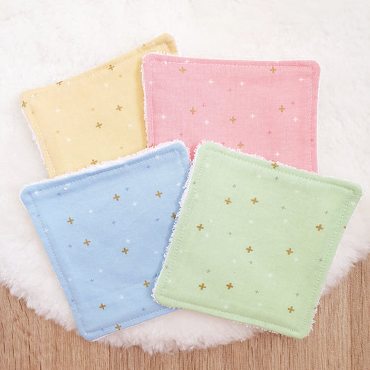 Reusable Wipes, Face Wipes, Eye Make Up Wipes, Pack of 4