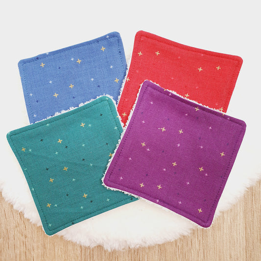 Reusable Wipes, Face Wipes, Eye Make Up Wipes, Pack of 4