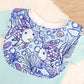 Rainbow Fish print Bib, Handmade Baby Bib, Feeding Bib