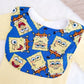 Spongebob Bib, Handmade Baby Bib, Feeding Bib