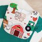 Farm Bib, Handmade Baby Bib, Large Feeding Bib