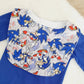 Sonic print Bib, Handmade Baby Bib, Feeding Bib