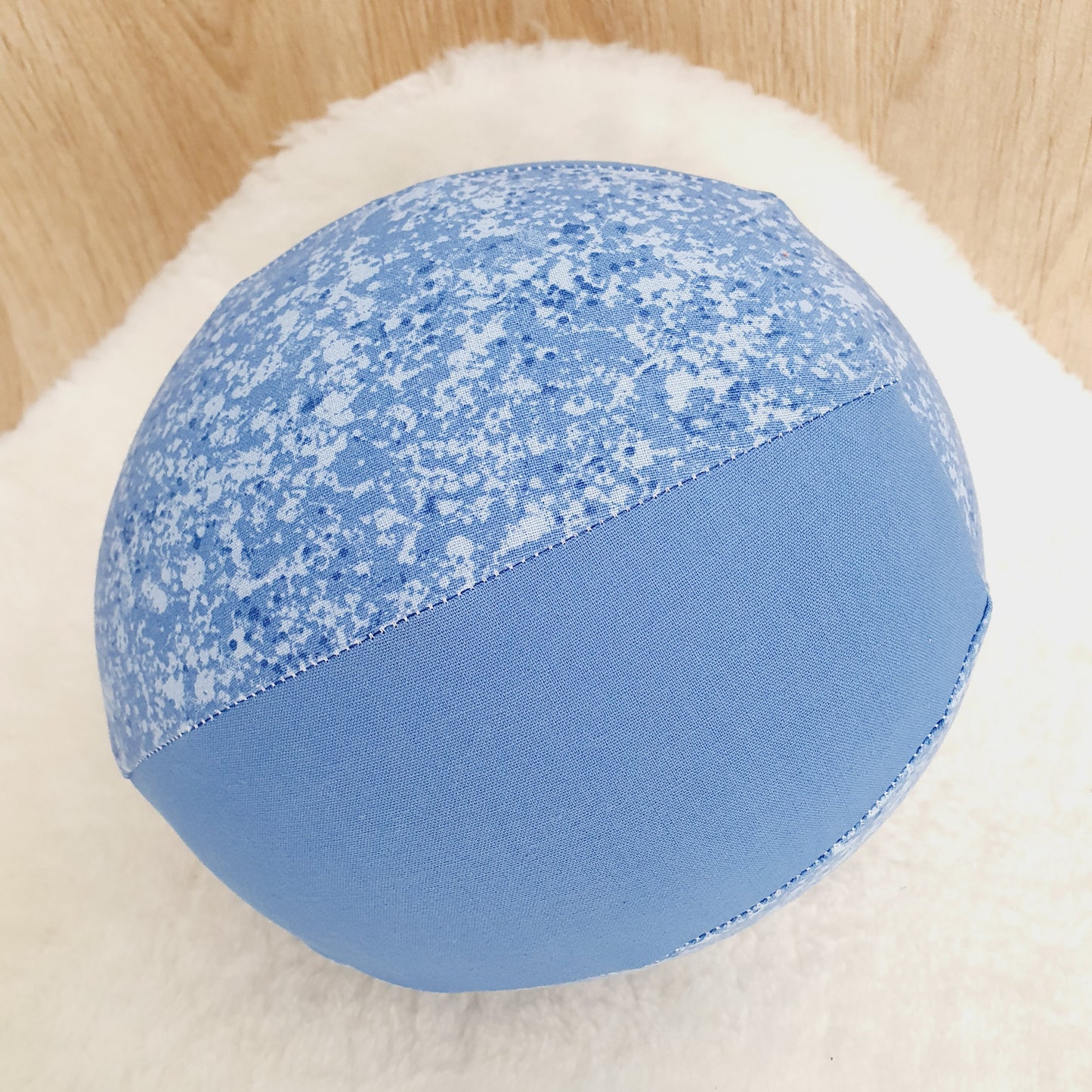 Balloon Ball Cover - Balloon Balls -  Handmade Fabric Balloon Cover - Blue Speckle