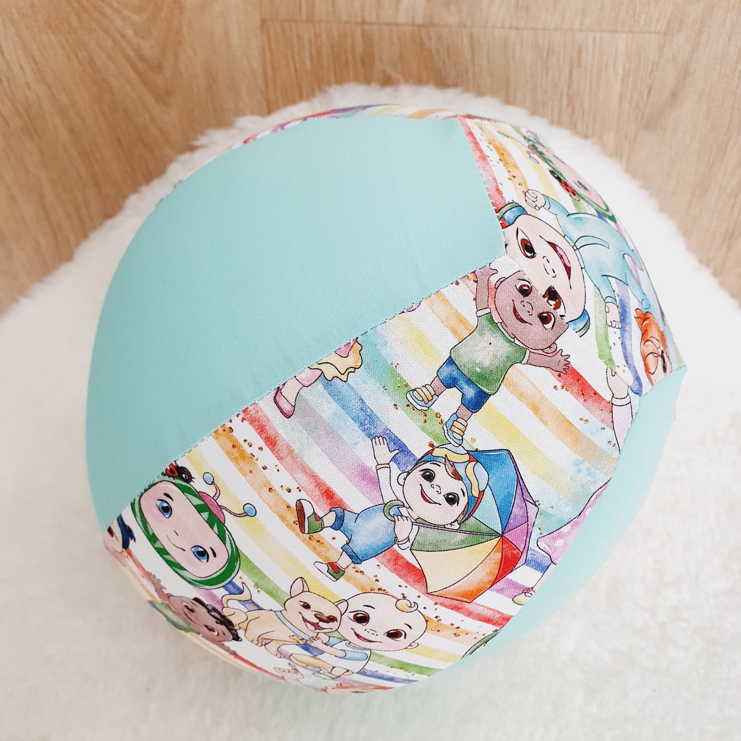 Balloon Ball Cover - Balloon Balls -  Handmade Fabric Balloon Cover - Cocomelon print