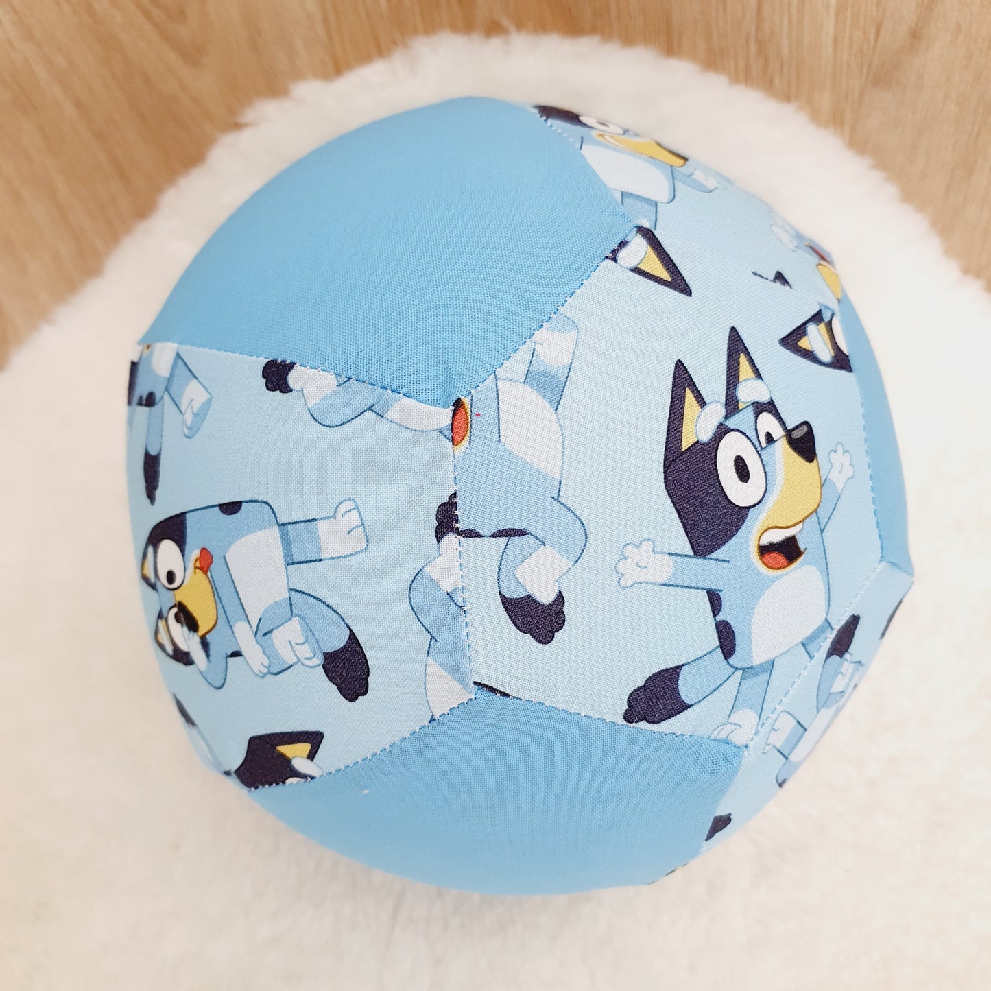 Balloon Ball Cover - Balloon Balls -  Handmade Fabric Balloon Cover - Blue Dog print