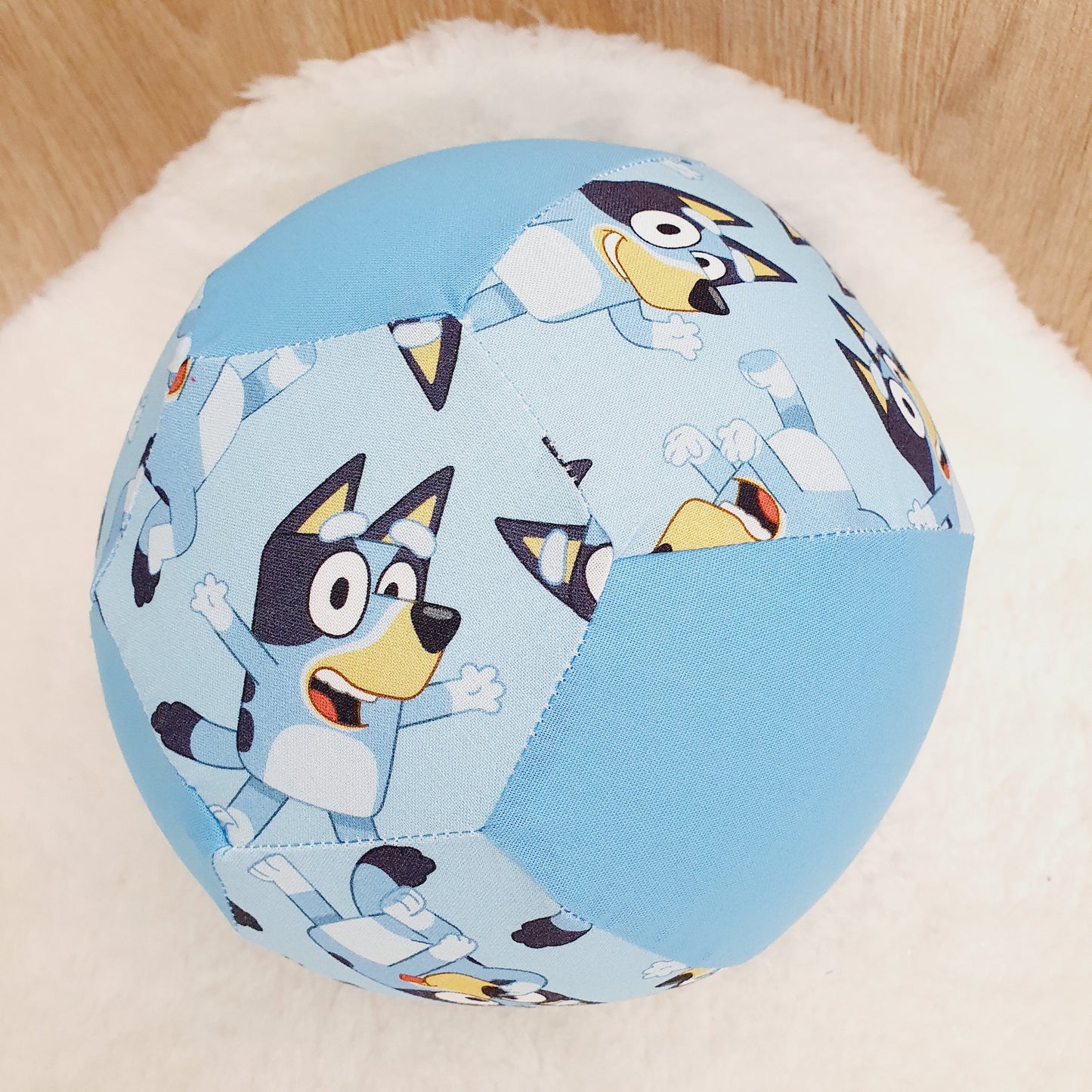 Balloon Ball Cover - Balloon Balls -  Handmade Fabric Balloon Cover - Blue Dog print