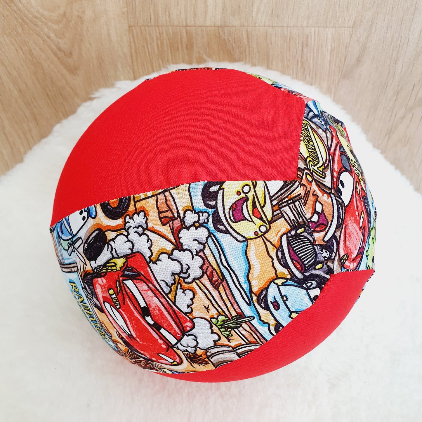 Balloon Ball Cover - Balloon Balls -  Handmade Fabric Balloon Cover - Cars print