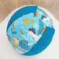 Balloon Ball Cover - Balloon Balls -  Handmade Fabric Balloon Cover - Animals on Teal
