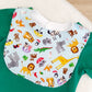 Bib, Handmade Baby Bib, Feeding Bib - Animals print