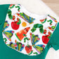 Bib, Handmade Baby Bib, Feeding Bib - Caterpillar print