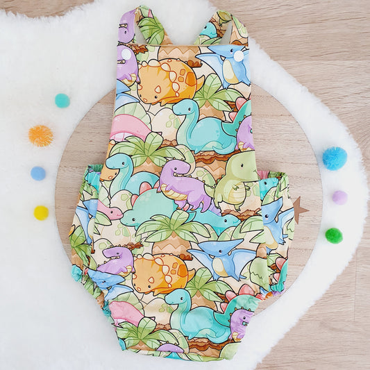 DINOSAURS print Baby Romper, Size 1