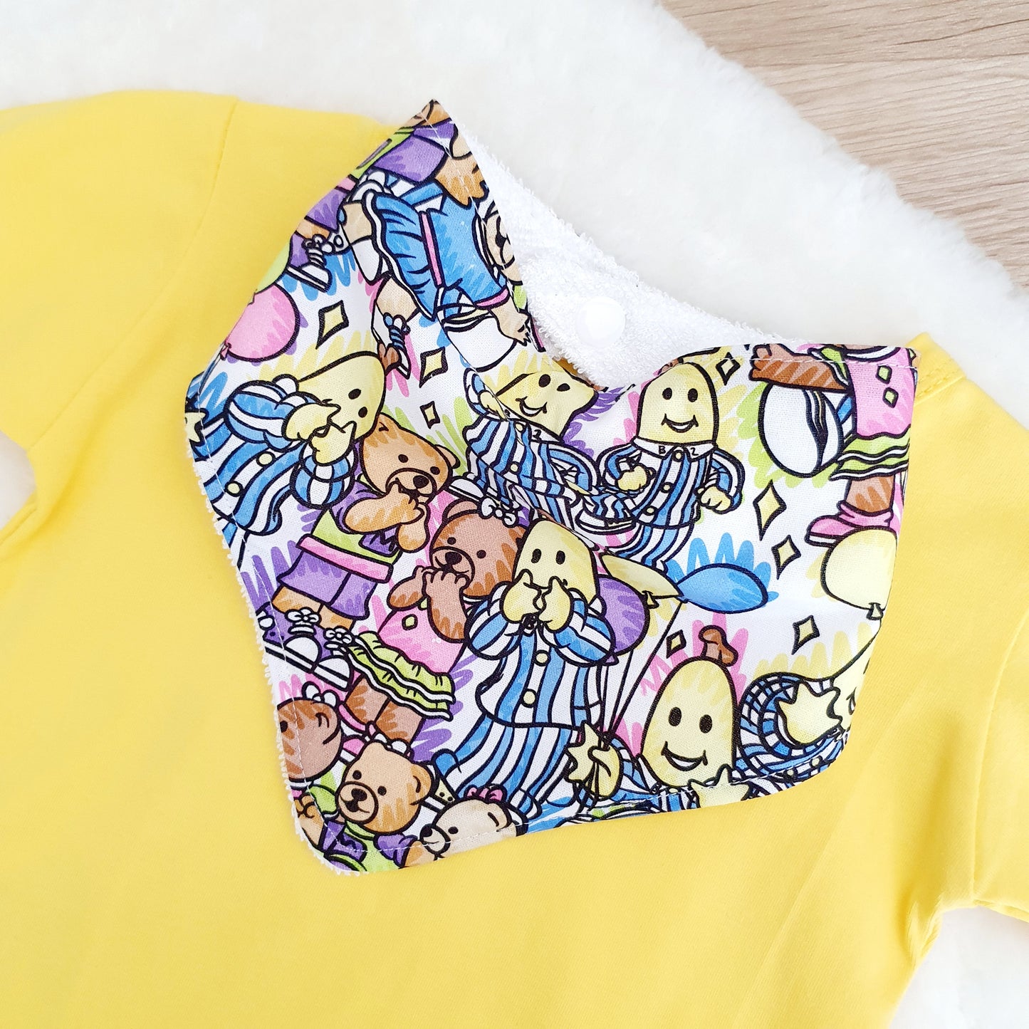 Bandana Dribble Bib - Bamboo Backed Ultra Absorbent Bib - BANANAS