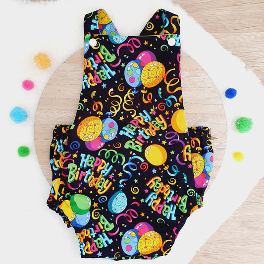 HAPPY BIRTHDAY Baby Romper, Size 1