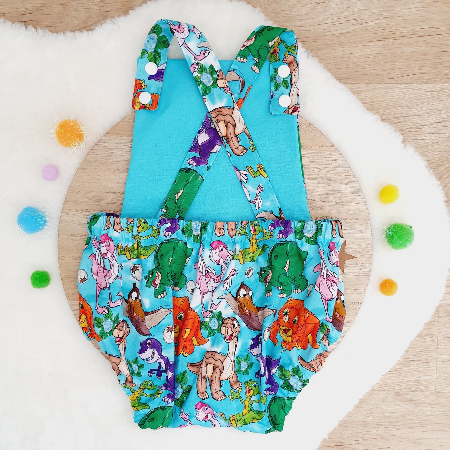 DINOSAURS print Baby Romper, Size 1