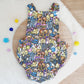 BANANAS print Baby Romper, Size 1