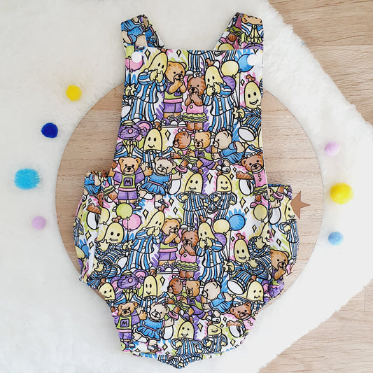 BANANAS print Baby Romper, Size 1