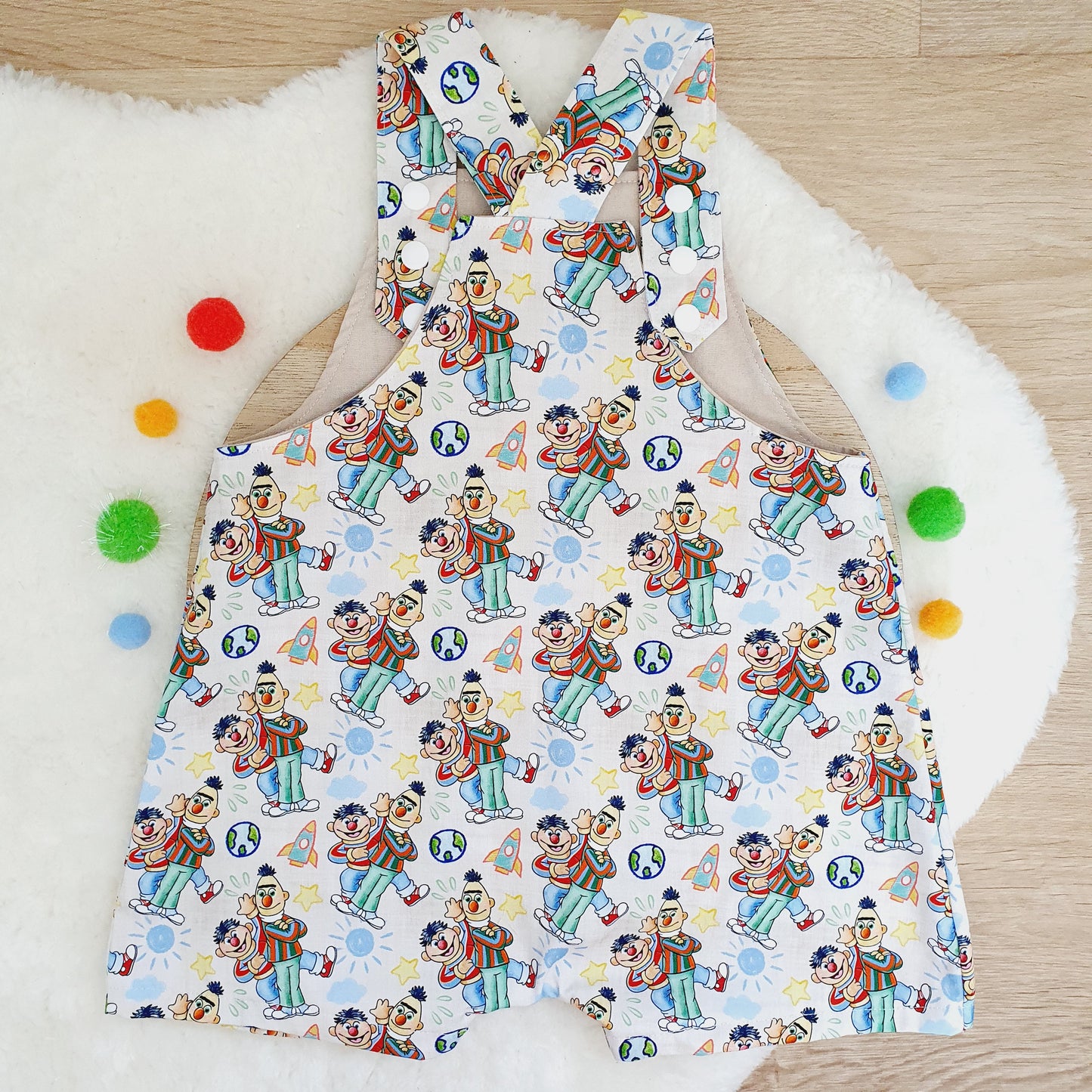 Overalls, Baby / Toddler Overalls, Short Leg Romper, Size 2