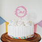 ONE Cake Topper - Pink