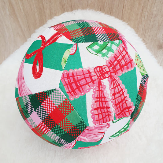 Balloon Ball Cover - Balloon Balls -  Handmade Fabric Balloon Cover - FESTIVE BOWS