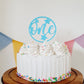 ONE Cake Topper with Stars - Light Blue